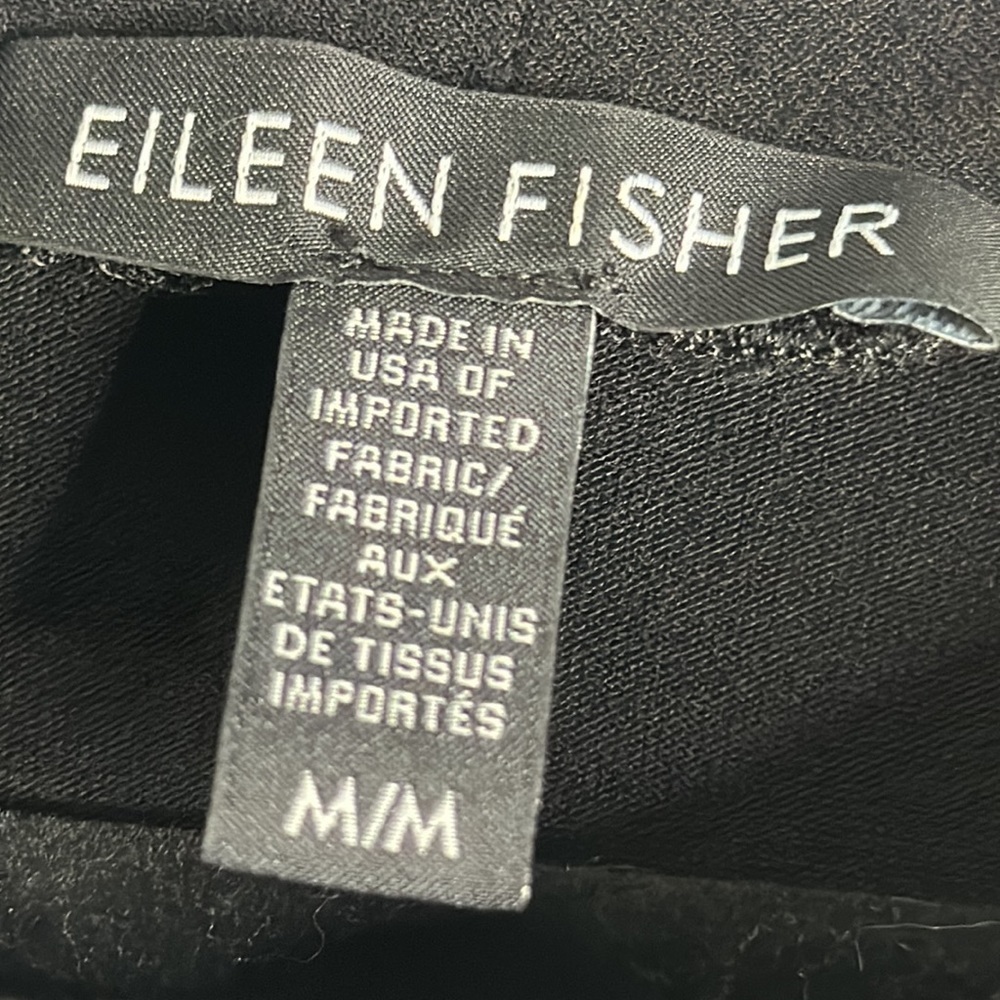 Eileen fisher black mini dress size medium - Picture 9 of 12